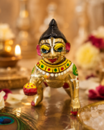 Hand-Painted Laddu Gopal Crawling Idol / Bal Krishna Murti - Image 9