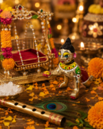 Hand-Painted Laddu Gopal Crawling Idol / Bal Krishna Murti - Image 2