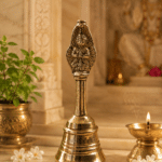 Premium Brass Garuda Idol Pooja Bell / Garuda Ghanti for Vishnu Pooja & Home Mandir