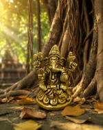 Brass Lord Ganesha Idol for Home Mandir & Vastu Décor - Image 7