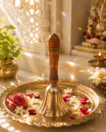 Brass Bell with Carved Wooden Handle - Image 8