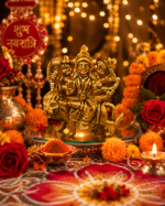 Brass Ashtabhuja Durga Mata Idol on Lion
