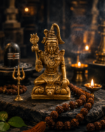 Brass Lord Shiva Idol with Trishul for Home Mandir - Image 10