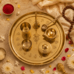 Brass Om Complete Pooja Thali Set with Diya, Bell, Kalash and Ritual Accessories - Image 7