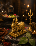 Brass Nandi Idol for Shivling and Mahadev Mandir - Image 3