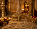 Brass Dhoop Dani with Handle / Traditional Incense Burner - Image 2