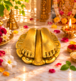 Brass Vishnu Paduka / Charan Paduka for Home Mandir - Image 5