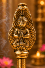 Premium Brass Garuda Idol Pooja Bell / Garuda Ghanti for Vishnu Pooja & Home Mandir - Image 6