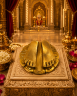 Brass Vishnu Paduka / Charan Paduka for Home Mandir - Image 4