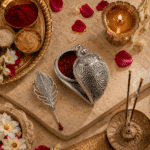 Peacock Feather Roli Chawal Tilak Box with Applicator - Image 6