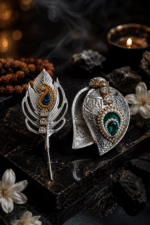 Decorative Roli Chawal Box with Peacock Tilak Stick - Image 4