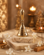 Smooth Brass Pooja Bell with Rounded Handle - Image 6