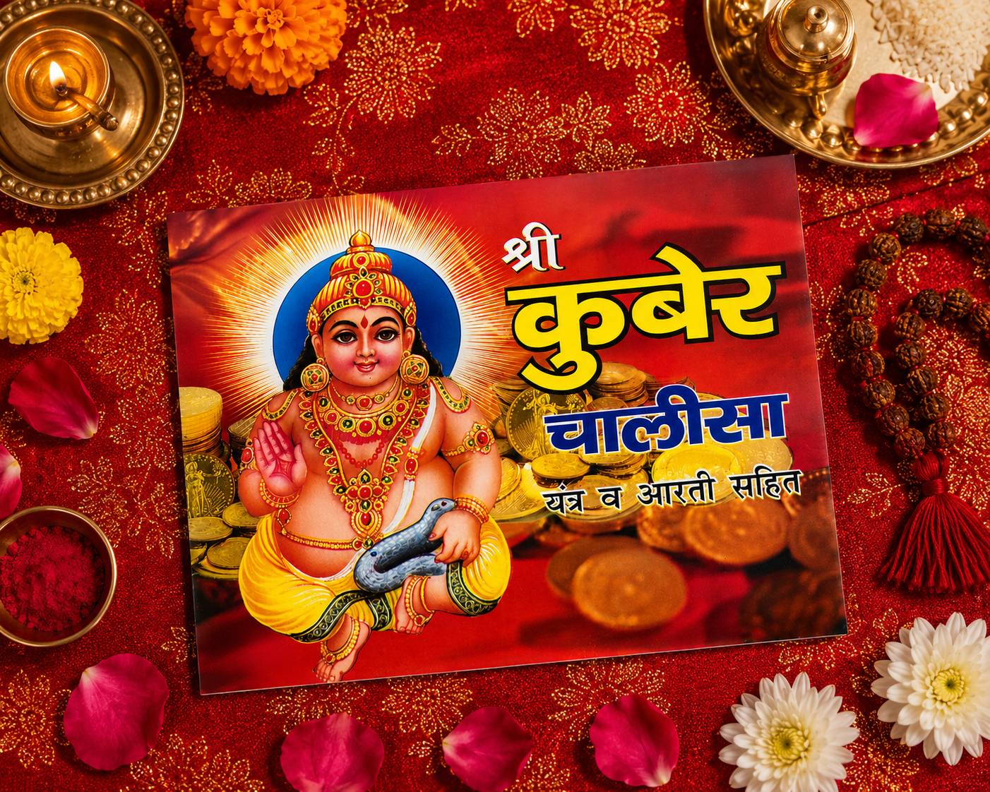 kuber chalisa Kuber Chalisa with Yantra & Aarti – Hindi Book - Image 1